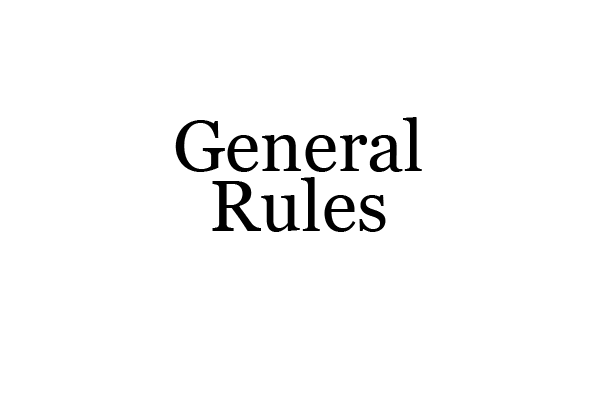 General Guidelines