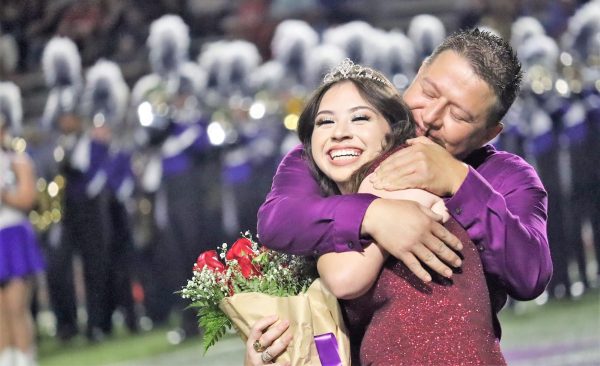 Best in Texas Yearbook: Human Interest Photo, Superior: Summer Rains, Willis HS. FATHERLY LOVE. After hearing her name announced as queen, senior Melody Medina shares a heartfelt moment with her father Jose Medina.